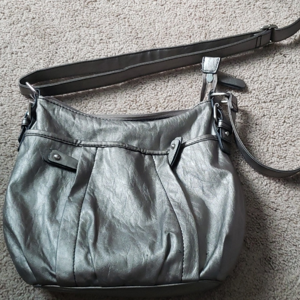 Silver cross body
